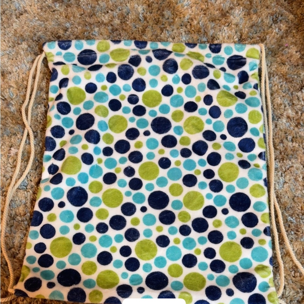 Polka Dot Drawstring Backpack